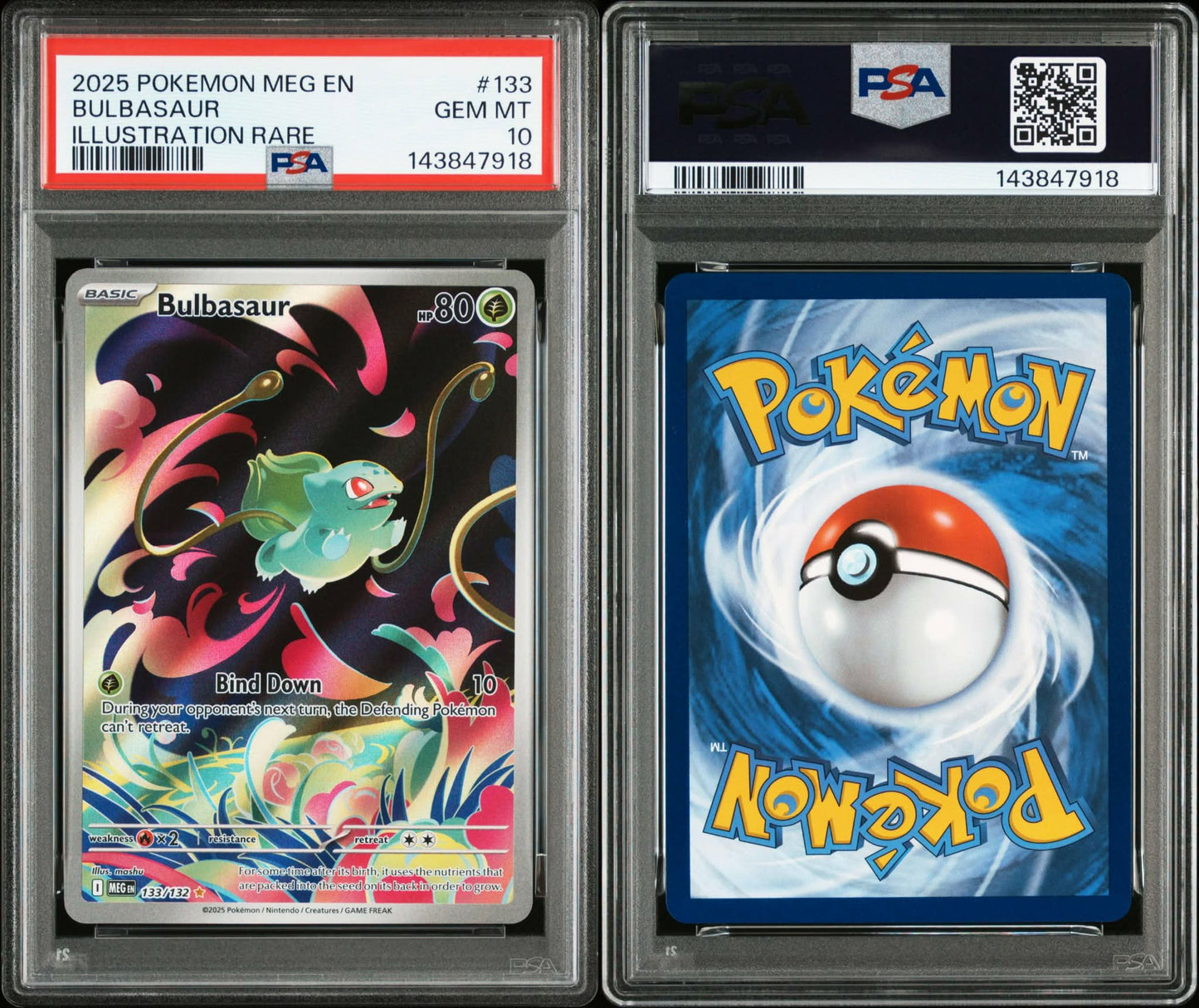 BULBASAUR ILLUSTRATION RARE PSA 10