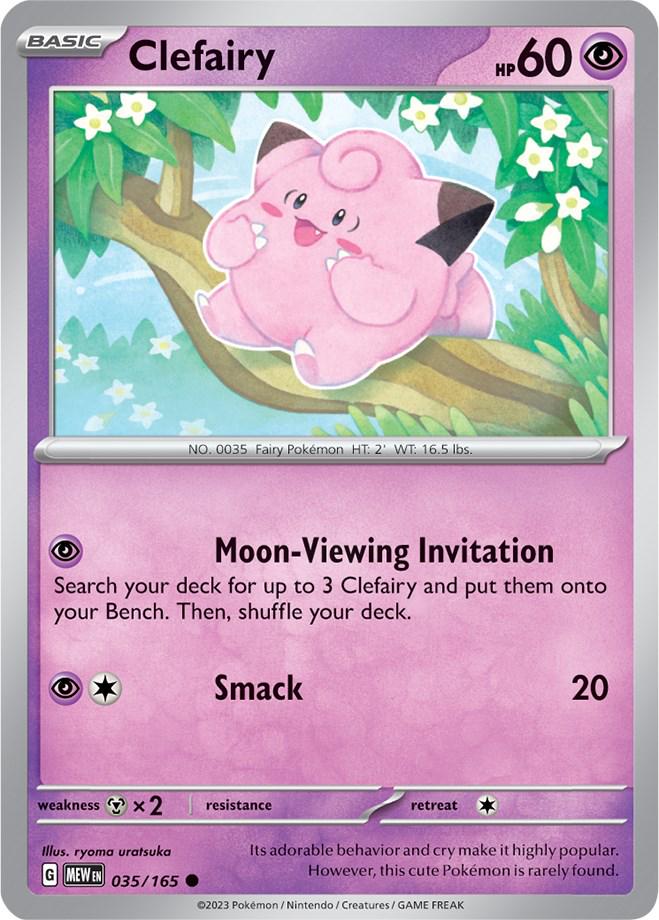 clefairy #35 Pokemon Scarlet & Violet 151