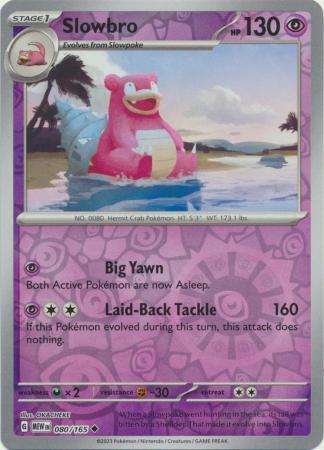 Slowbro [Reverse Holo] #80 Pokemon Scarlet & Violet 151