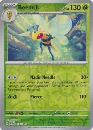 Beedrill [Reverse Holo] #15 Pokemon Scarlet & Violet 151