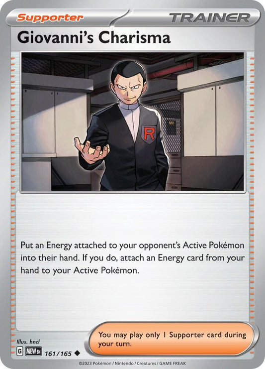 Giovanni's Charisma - 161/165 - SV: Scarlet & Violet 151