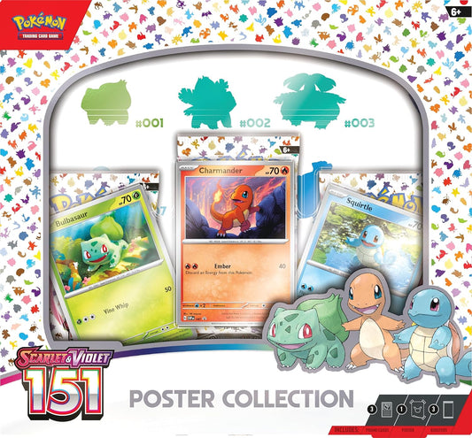 151 Pokemon TCG Scarlet & Violet 3.5 Pokemon 151 Poster Collection