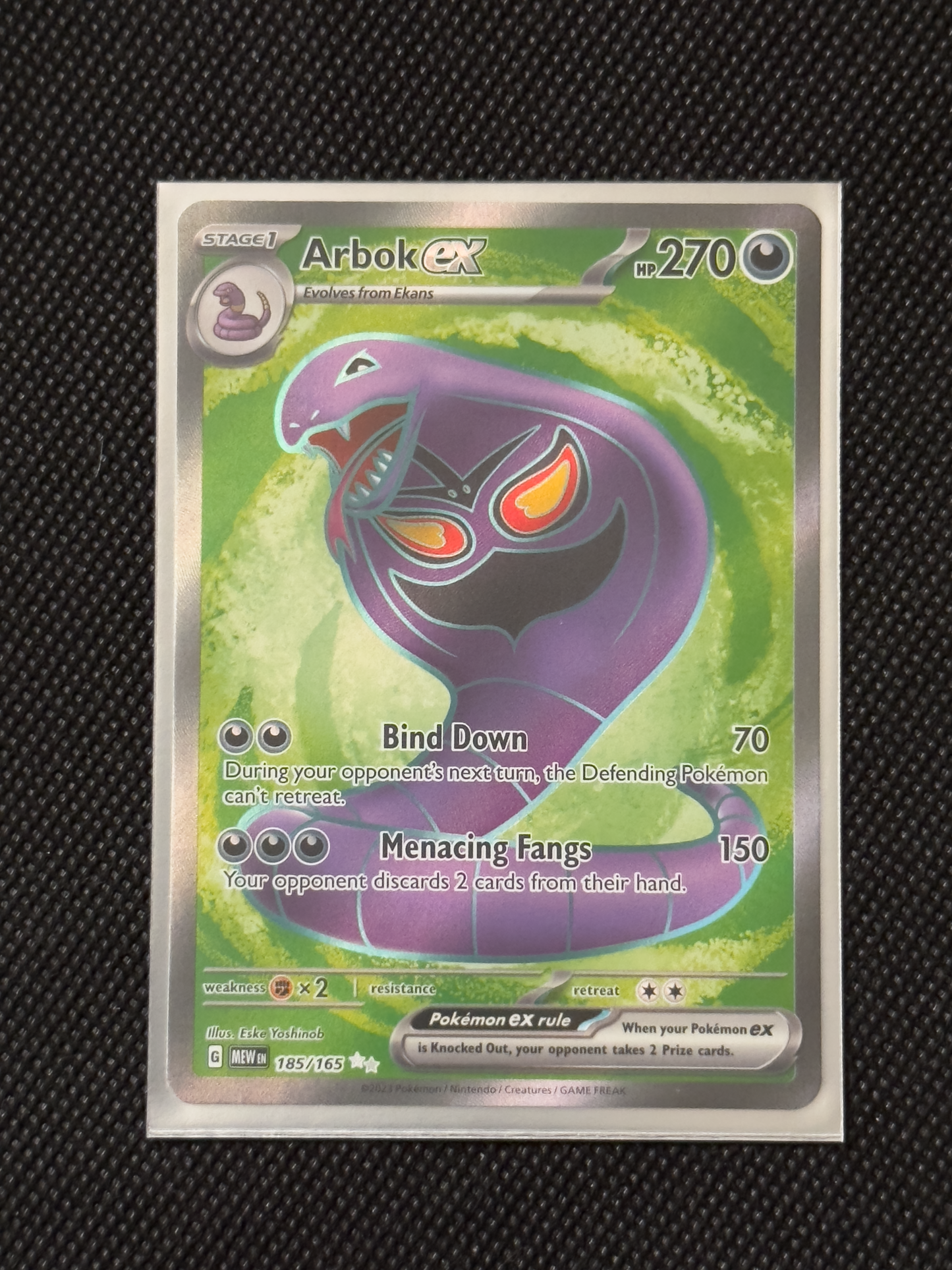 Arbok ex #185 Pokemon Scarlet & Violet 151