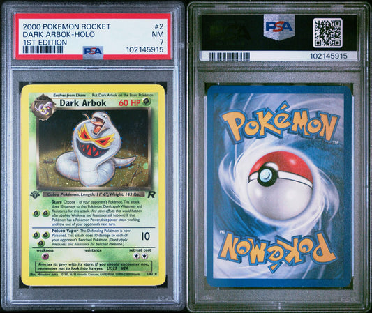 DARK ARBOK 1ST EDITION PSA 7