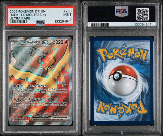ROCKET'S MOLTRES EX PSA 9